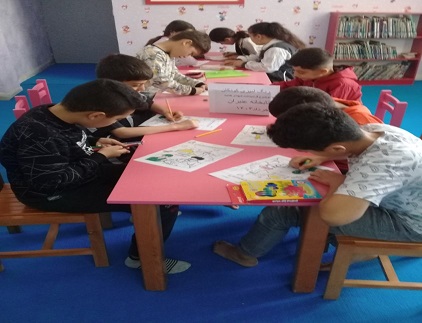 رنگ آمیزی نقاشی به مناسبت گرامیداشت خدمت